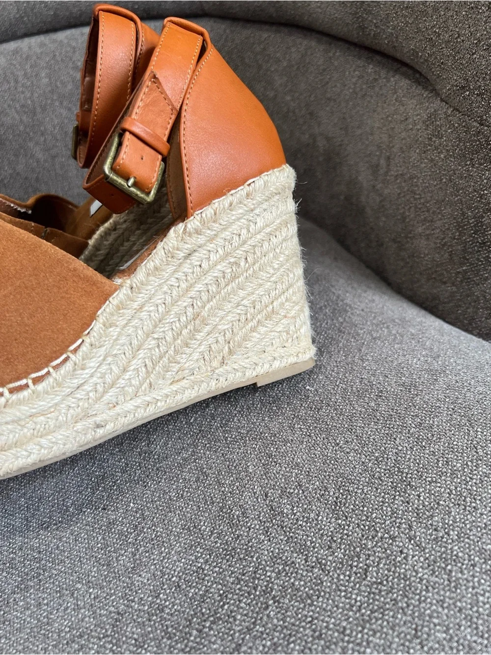 Steve Madden suede Jaylen spadrille sandals size 7.5